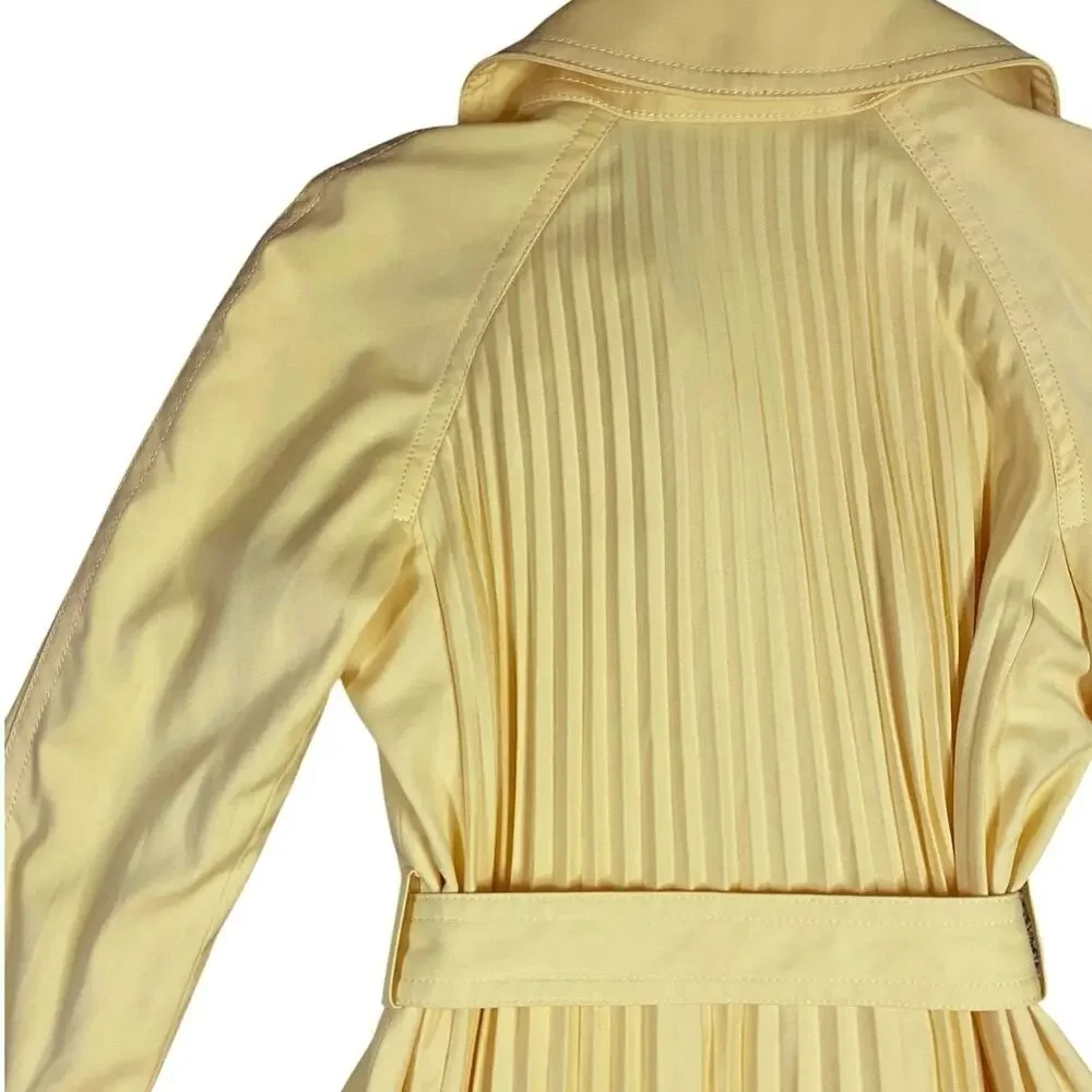 Ann Taylor Pleated Sunshine Trench Coat - SP